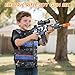 Realistic Toy Gun for Nerf Guns Darts - Electric Sniper Rifle with Tactical Vest Kit, Automatic Foam Blaster with 180 Soft Bullets 3 Magazine for Boy Ages 6-12 Years Old Kid Adult, Indoor Outdoor Game