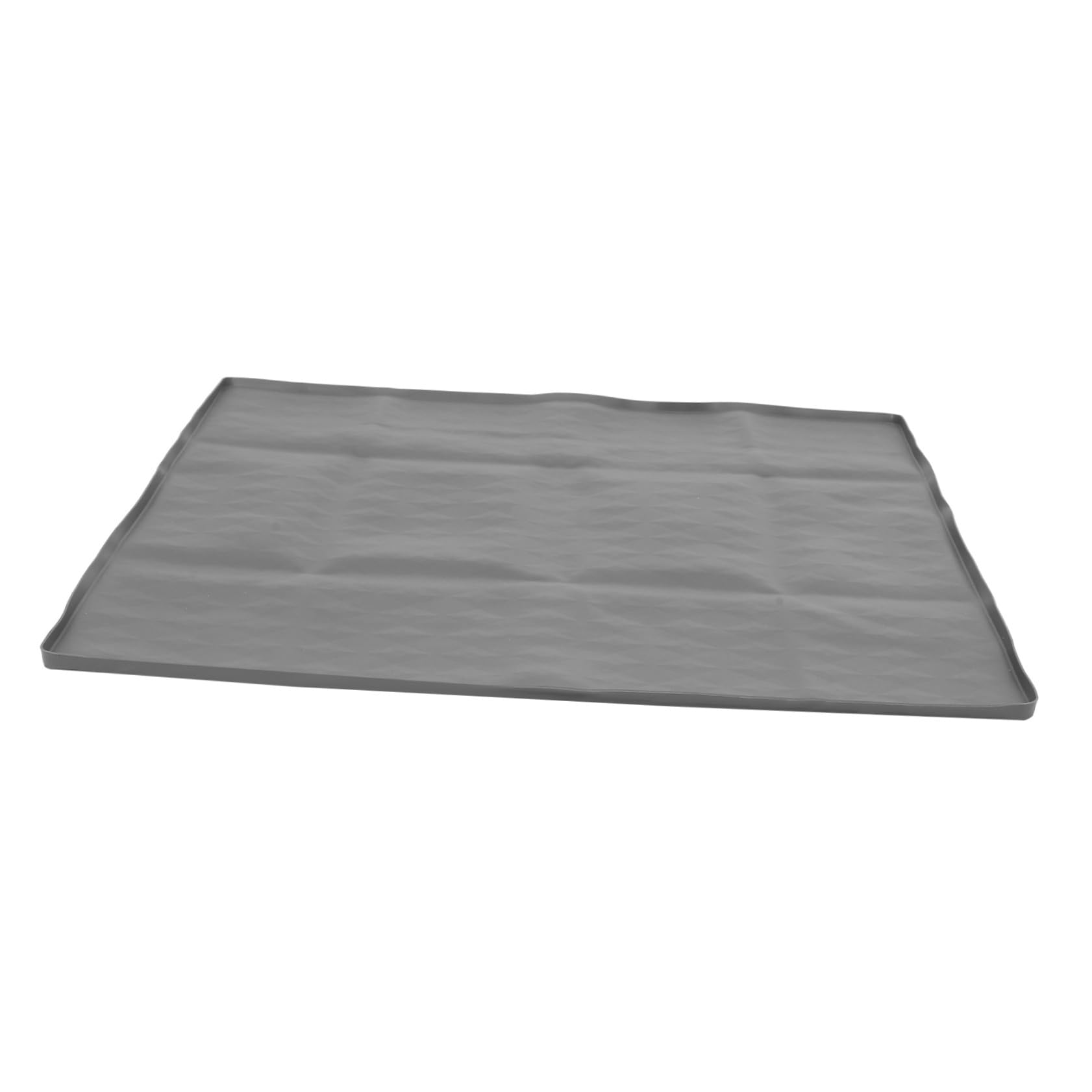 Kisangel Support pour Tapis de Propreté Chien Antidéversement en Silicone Réutilisable 60 X 50 Cm Plateau avec Rebord Haut pour Apprentissage Propreté Chiots Intérieur