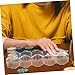 Kisangel Large Capacity Poker Chip Storage Box Transparent Game Chip Holder with Compartment Design for Organizing and Carrying Poker Cards and Portable