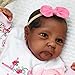 iCradle Reborn Baby Dolls Black 20inch African American Realistic Silicone Vinyl Toddler Dolls Realistic Looking Newborn Baby Handmade Reborn Dolls Girls Child Xmas