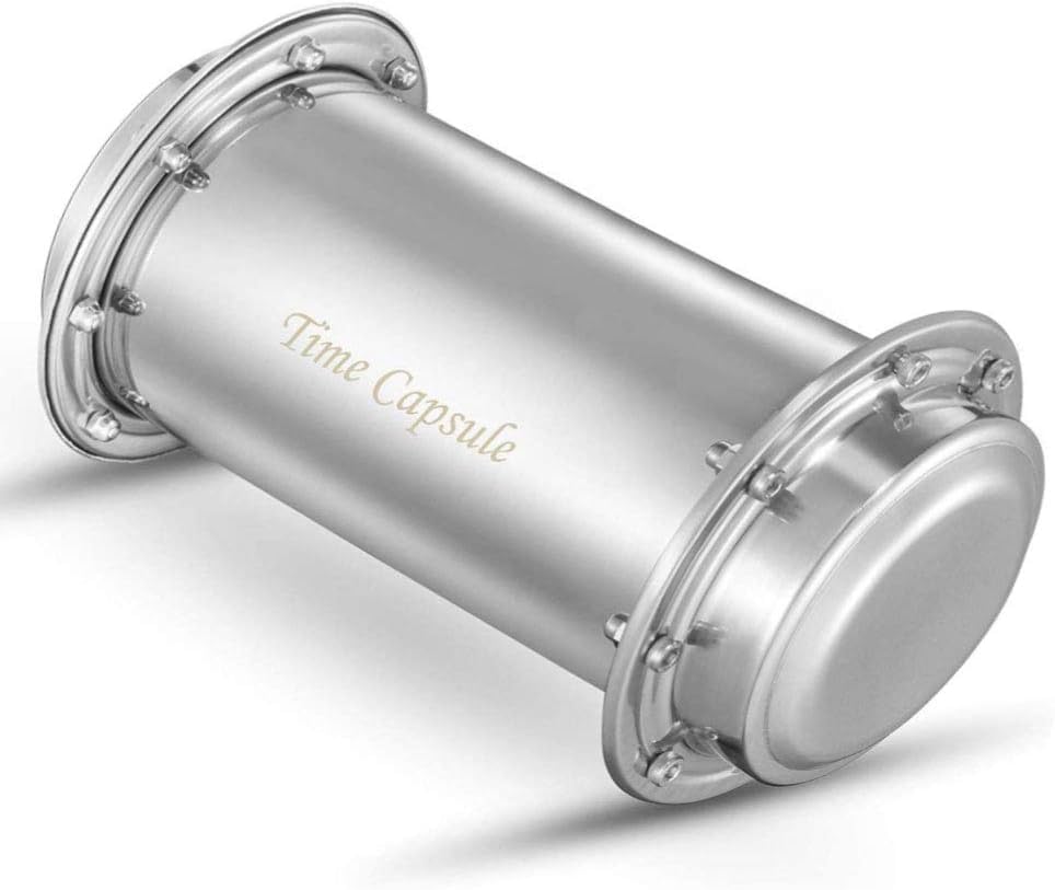 pobowlgarls Time Capsule Stainless Steel Waterproof Container (10.2 Inch)