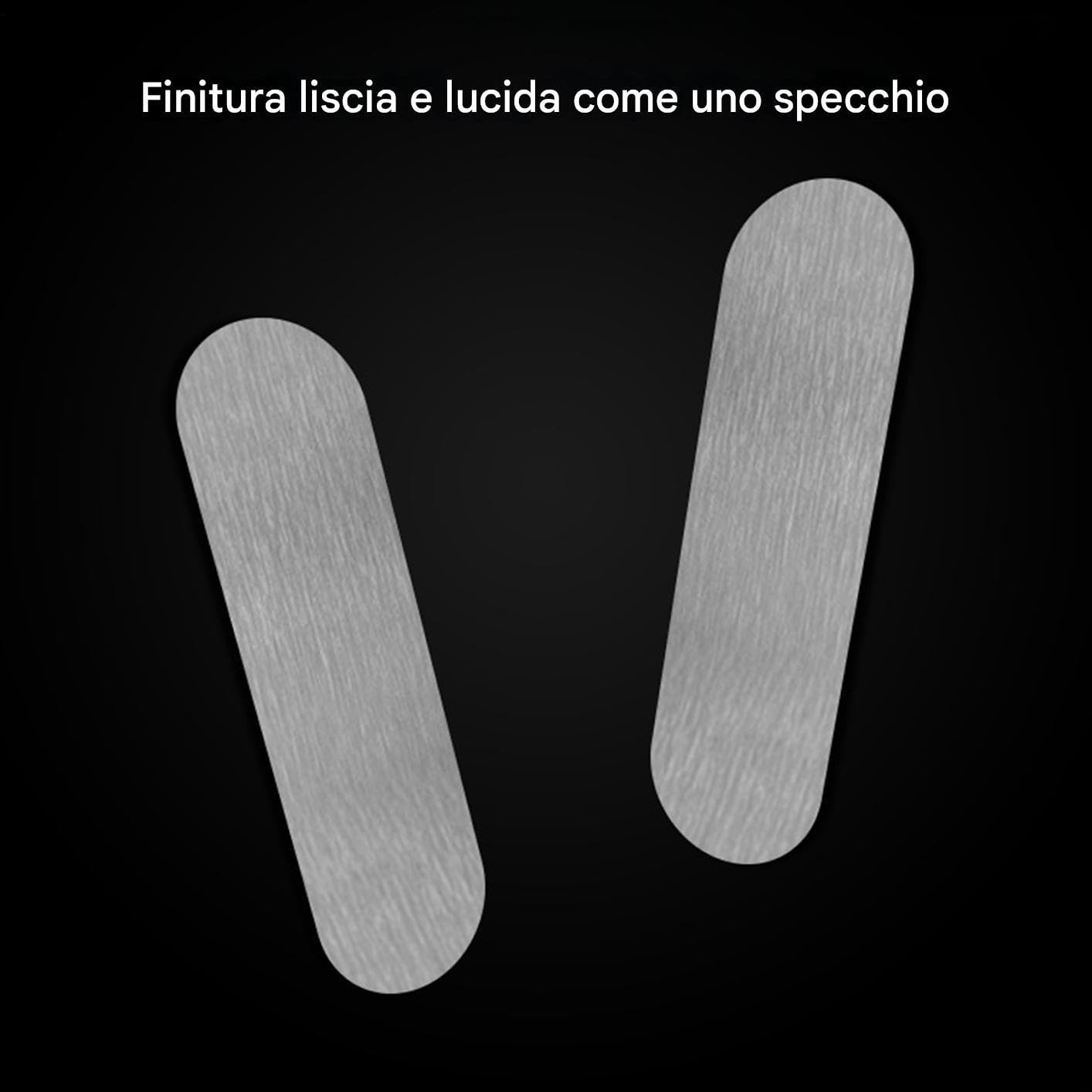 Piastre Acciaio Magnetico 10 Pezzi Strisce Metalliche Autoadesive Montaggio Magneti