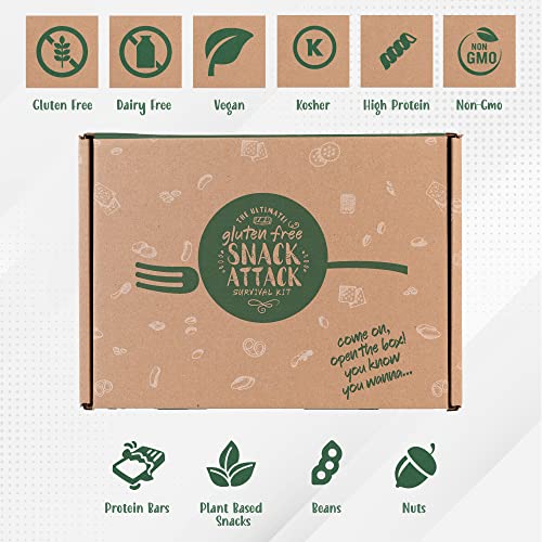 High Protien Snack Packs Variety Box [20 Count]| Healthy Snacks For Adults High Protien | Plant Based Vegan Snacks, Protein Bars, Nuts & Beans ~ Gifts For Gym Lovers, Fitness, Athletes, Weight Loss #TOP3