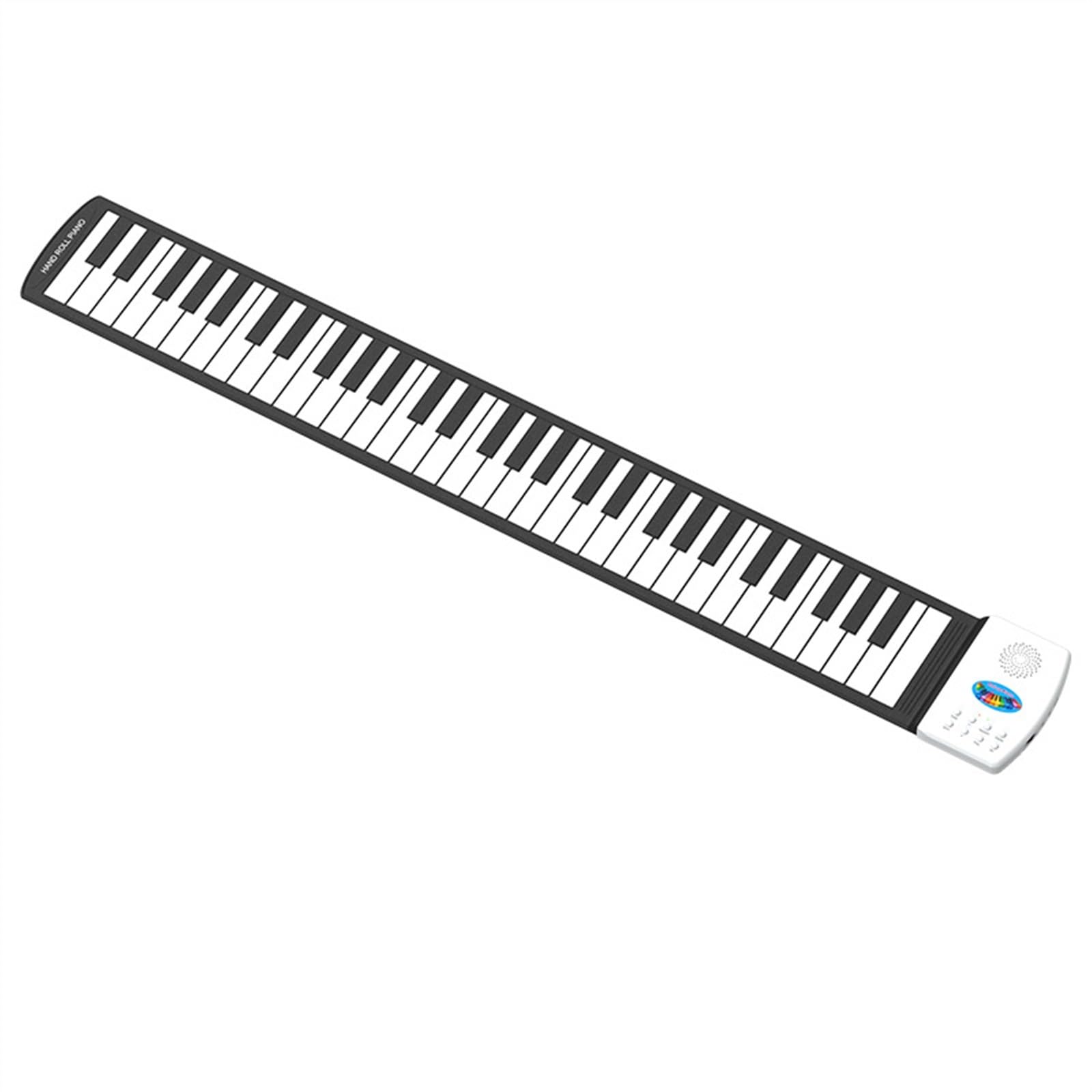 Handgerolltes Klaviersilikon 49-Tasten Tragbares Faltbares Elektronisches Keyboard Für Anfänger