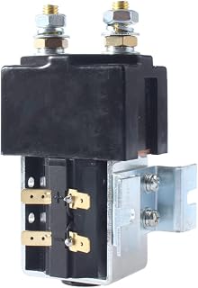 SW180 NO Normally Open Style 12V 24V 36V 48V 60V 72V 200A DC Contactor ZJW200A for Forklift Handling Wehicle Car Winch 1Pcs (Color : 24V)