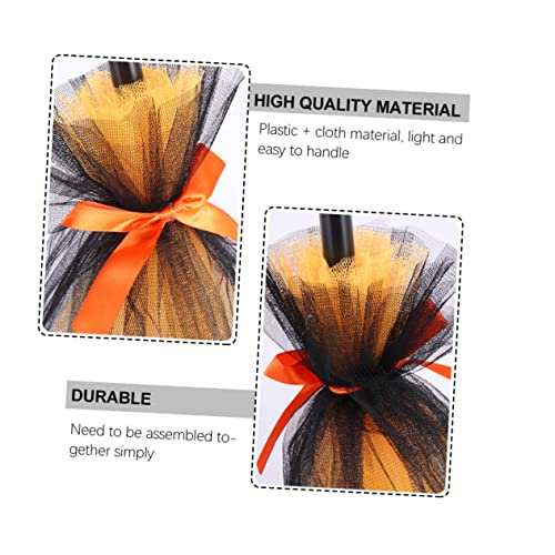 BESTOYARD 2 Peças vassoura de bruxa do dia das bruxas decoração cosplay vassoura de bruxa de hallowe