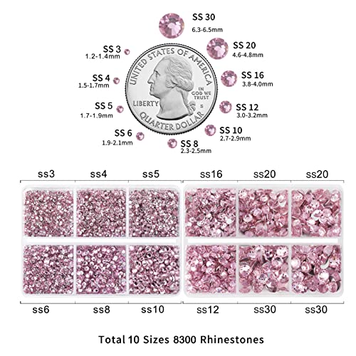 Beadsland 8300PCS Flatback Rhinestones - Image 4