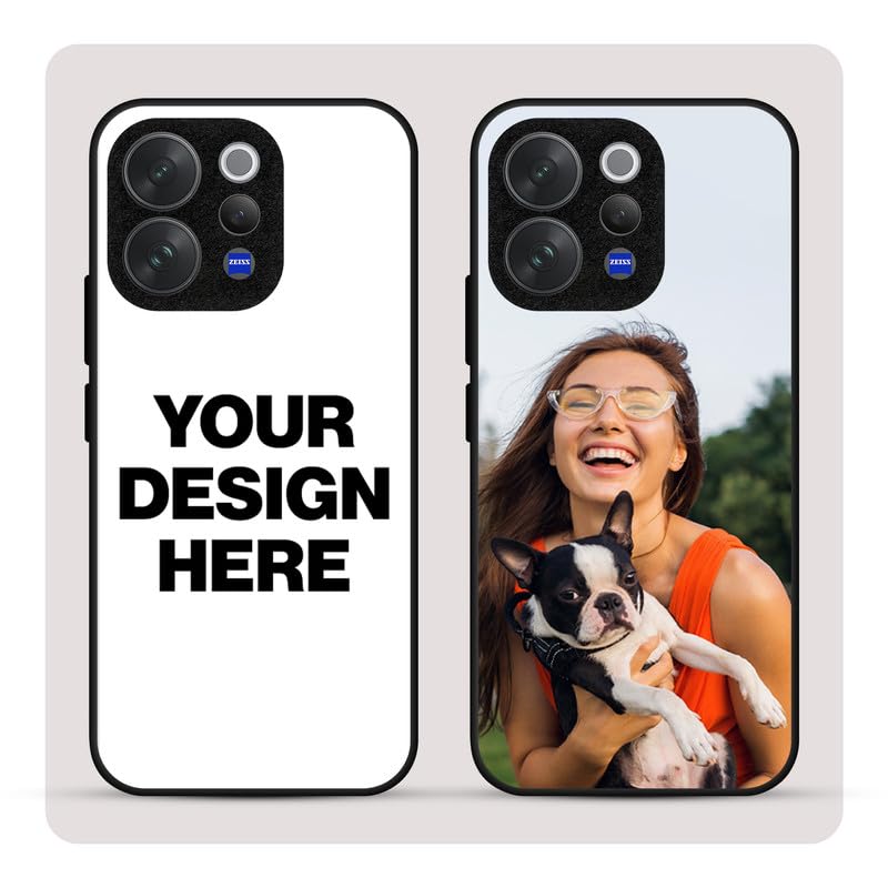 Image of Personalized Back Cover for Vivo V70 | Custom Case with Name, Photo or Logo | PrintShield Hybrid with Soft TPU Grip & Scratch Protection