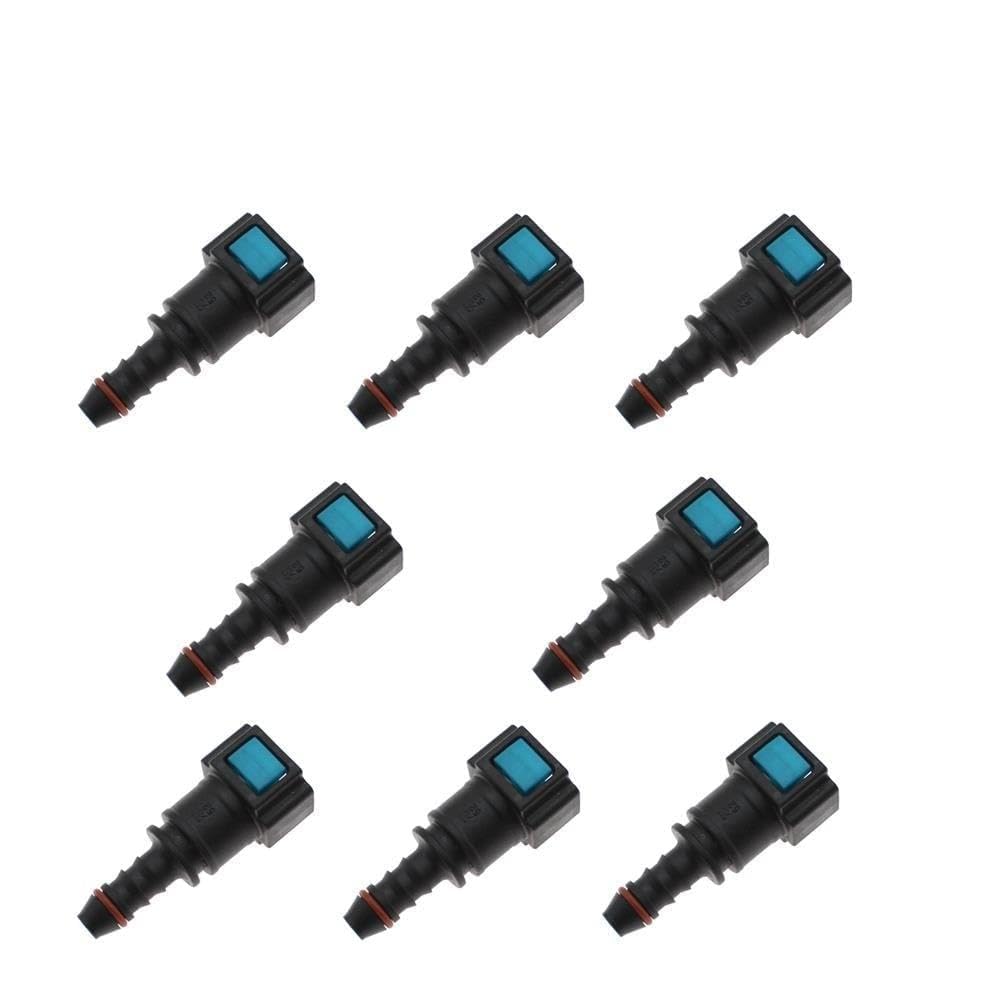 Bcdskzavu 8Pcs Fit For 2/5/8/10 7.89 Id6 Auto Car Line Hose Coupler Quick Release Connector Line Rubber Hose Coupler Carburetor Part(8Pcs)