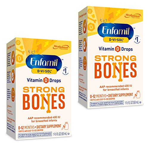 Enfamil Baby Vitamin DViSol Vitamin D Liquid Supplement Drops for