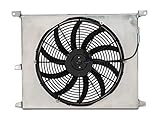 SR Performance Universal 16-Inch High Performance Slim Electric Radiator Fan with Shroud; Compatible...