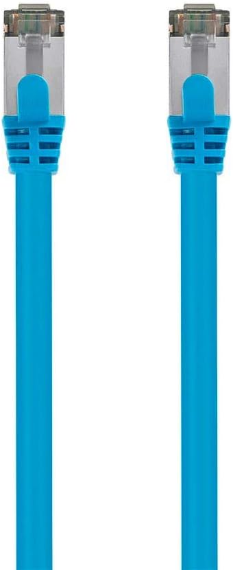 Monoprice Cat8 26AWG S/FeetP Ethernet Network Cable - 3 Feet - Blue | 2GHz, 40Gbps, 3dB Headroom, Pure Bare Copper, PVC - Entegrade Series : Electronics