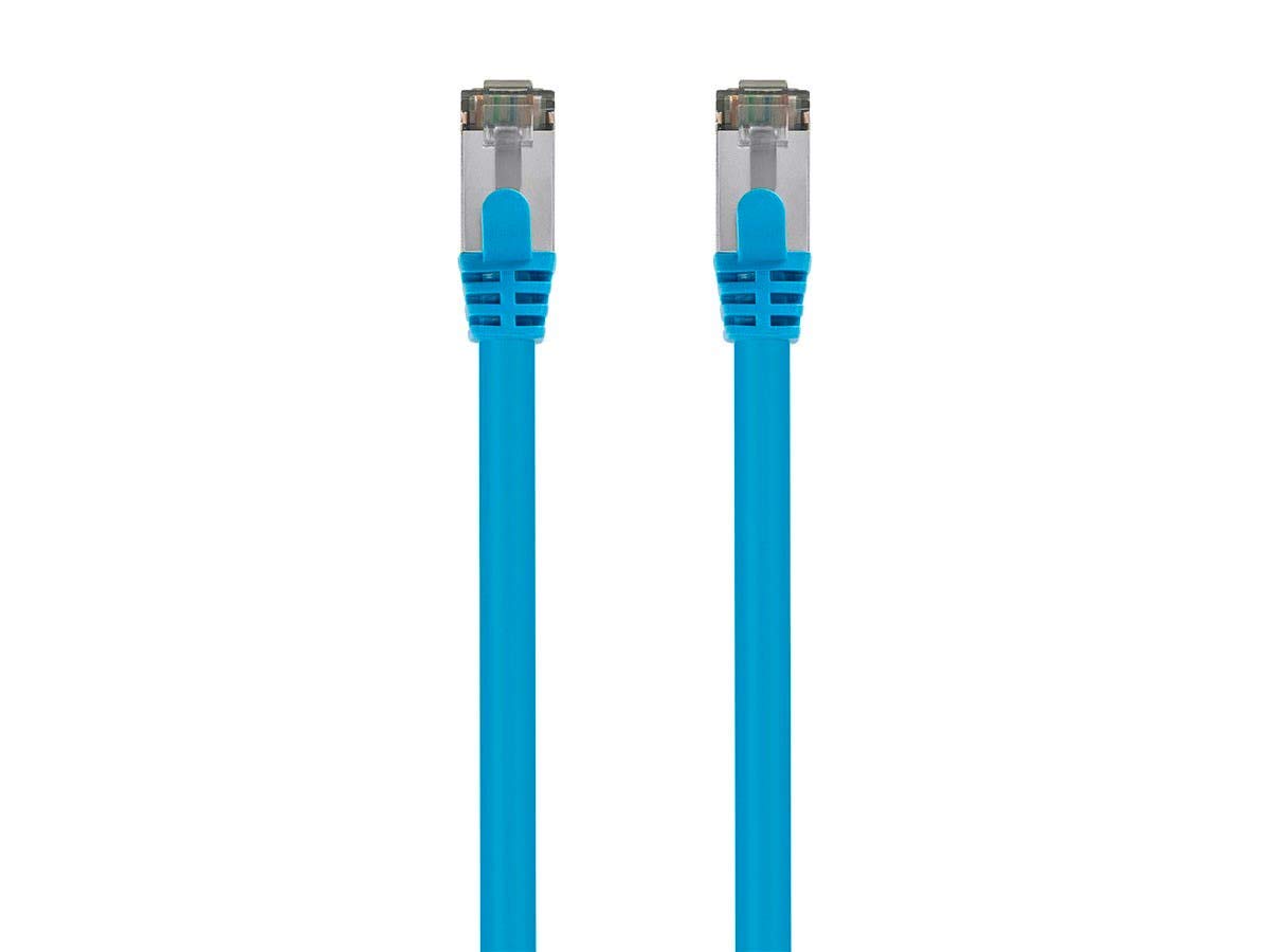 Monoprice Cat8 50ft Black Patch Cable Double Shielded (S/FTP) 26AWG 2GHz 40G Pure Bare Copper Snagless RJ45 Entegrade Series Ethernet Cable