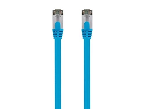 Miniatura 5 de Monoprice Cable de conexión negro Cat8 de 30 pies, doble blindado (S/FTP) 26AWG 2GHz 40G cobre puro sin enganches, cable Ethernet RJ45 serie Negro