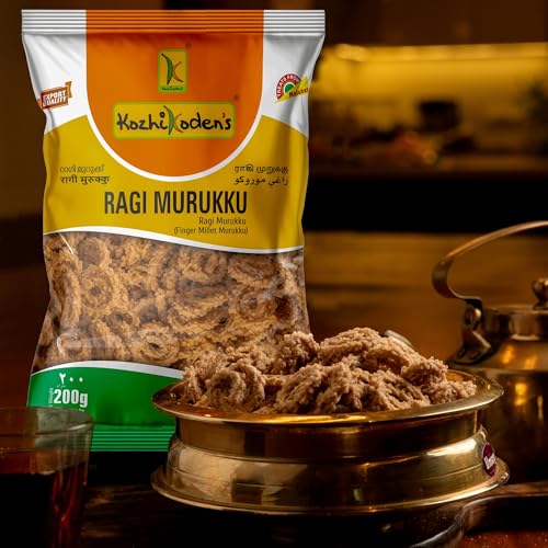 Image of KOZHIKODEN'S Assorted Murukku Combo Pack | 5 Flavors | Masala, Tomato, Palak, Ragi & Butter Murukku | 1 kg (Each 200g) | Authentic South Indian Snack | Fresh Chakli
