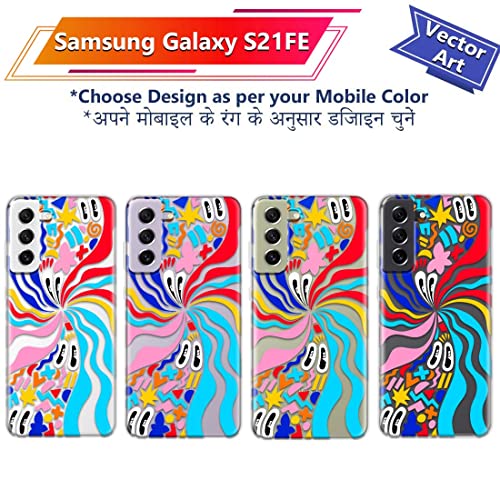 Image of Fashionury Soft Silicon Printed Designer Mobile Back Cover for Samsung Galaxy S21 FE 5G -D2042