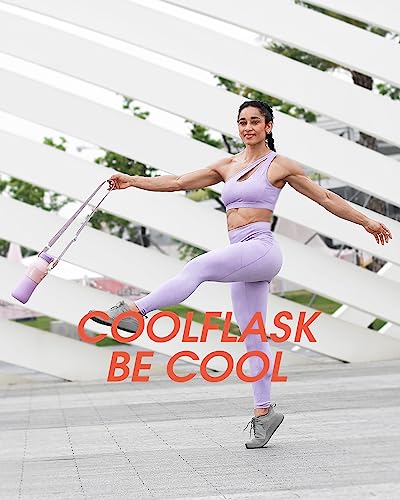 Image of Coolflask 32 oz Water Bottle Insulated Slim Series Stainless Steel