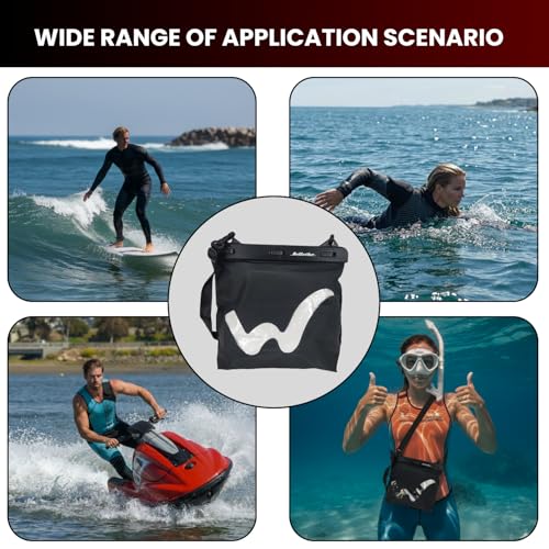 Bolsa seca impermeable Jettribe para PWC con triple cierre y costuras selladas, 11" x 8.5" miniatura 7