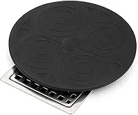 Protetor de Ralo Redondo Multiuso 17cm em PVC Preto Tampa Vedante para Ralos de Banheiro, Cozinha e Lavanderia Evita Mau Cheiro Baratas e Entupimentos