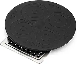 Protetor de Ralo Redondo Multiuso 17cm em PVC Preto Tampa Vedante para Ralos de Banheiro, Cozinha e Lavanderia Evita Mau Cheiro Baratas e Entupimentos