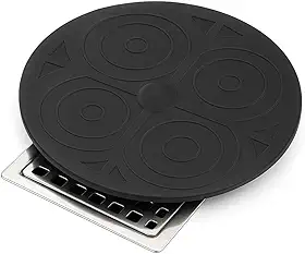 Protetor de Ralo Redondo Multiuso 17cm em PVC Preto Tampa Vedante para Ralos de Banheiro, Cozinha e Lavanderia Evita Mau Cheiro Baratas e Entupimentos