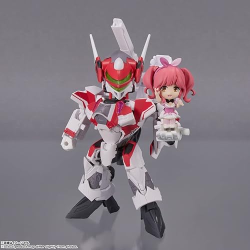 Miniatura 3 de Tamashii Nations - Macross Delta - VF-31C Siegfried (Mirage Farina Genus) con Makina Nakajima, Aprox. 3,9 pulgadas (3.937 in), PVC y ABS Figura de