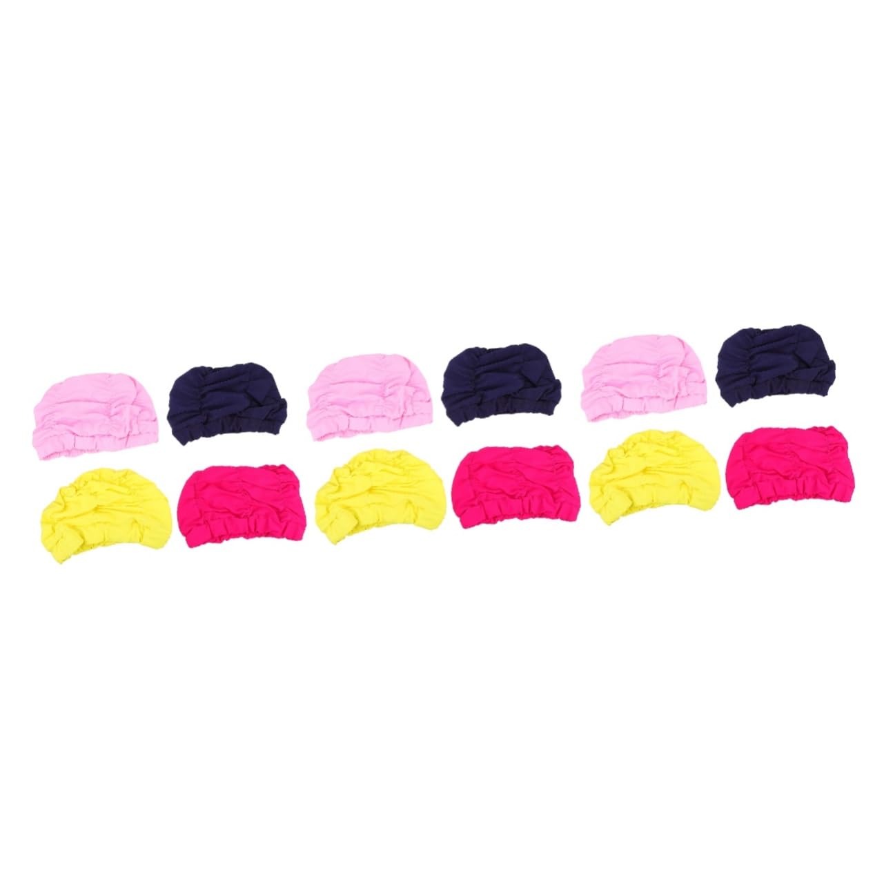 SUPVOX Gorro De Baño Plisado para Los De Natación Gorro De Baño Mujer Tapa Clip De Nariz para Nadar Gorros De Natacion Hombre Gorro De Ducha Nylon Blue
