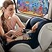 MOVINPE Car Sun Shade for Baby Kids 2 Pack Static Cling Side Window Car 80GSM Rear Sunshades Universal with 8 Suction Cups and Storage Bag - Sun Glare and UV Rays Protection (Undersea Animals)