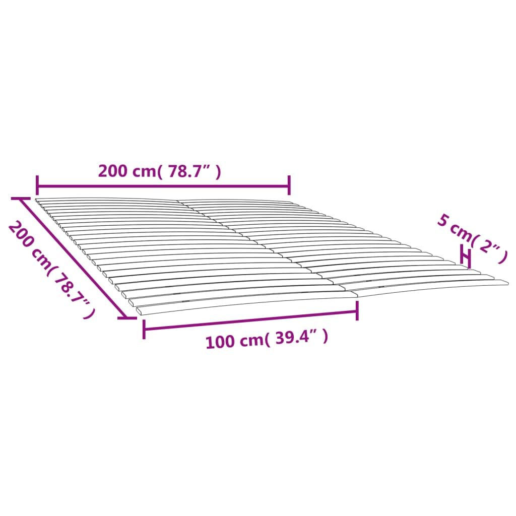 Generico Doghe di Ricambio per Letto con 48 doghe 2 pz 100x200 cm,Letti e Accessori,Letti e telai per letti-3203726