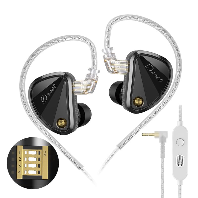 Amazon.co.jp: KZ Decetインイヤーモニターヘッドフォン、5つの