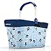 Produktbild reisenthel Angebot Einkaufskorb carrybag Plus passendes Cover Sichtschutz Abdeckung (Leaves Blue)