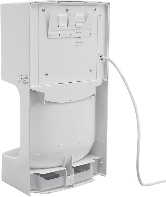 Hand Dryer Wall Mounted,Automatic Hand Dryers with Drain Tank 1000W, Automatic Jet Hand Dryer with Drip Tray,5-30 Seconds to Dry,Commercial or Household