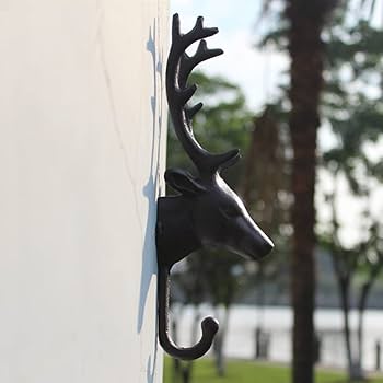 Amazon | HIGHAWK壁掛けフック 鹿 動物 フック デコレーション