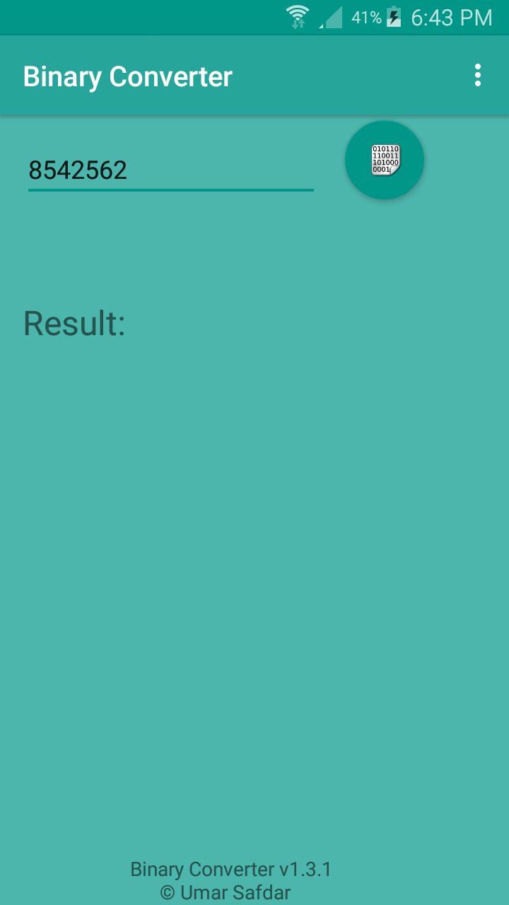 Binary Converter - App on Amazon Appstore