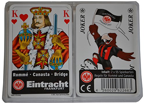Preisvergleich Produktbild Teepe 26630 - Eintracht Frankfurt Rommé, Kartenspiel