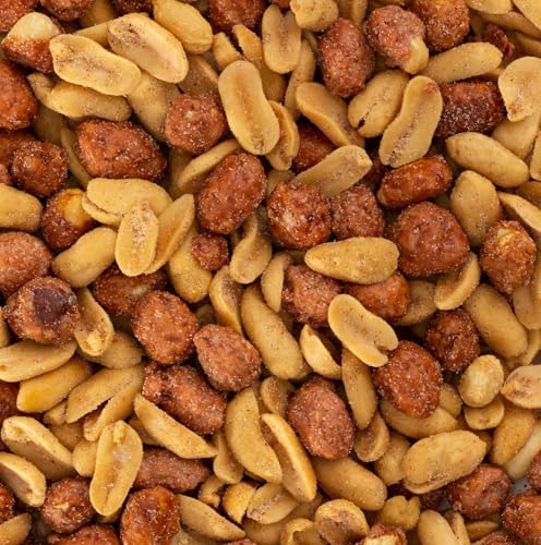 Image of Belmont Peanuts Gourmet Brown Sugar & Spice Flavored Virginia Peanuts Mixer, 18 oz (1 Pack) - Simple Ingredients, No Preservatives, Hand Seasoned Snack