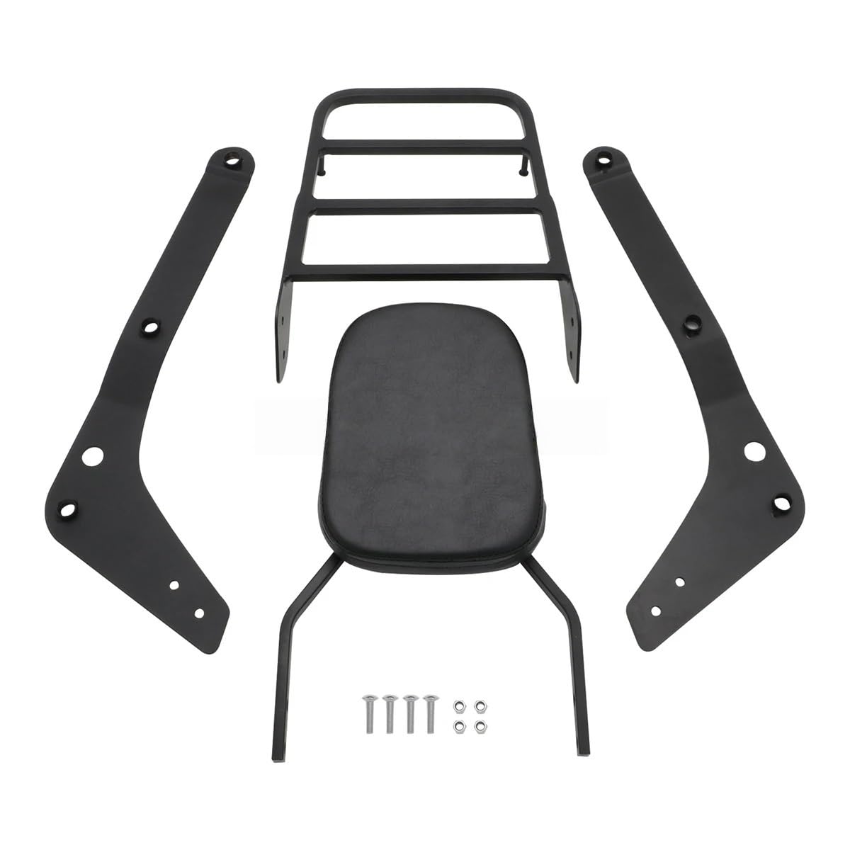 drążek Sissy Pasuje do Honda Shadow VT750C Aero VT 750C 2004-2022 akcesoria motocyklowe tylne oparcie półka na bagaże Sissy Bar(Black)