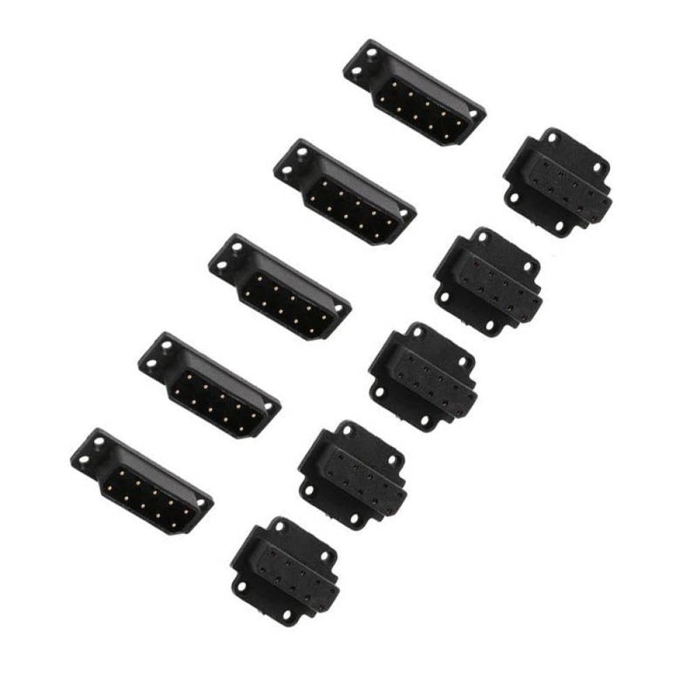 5 par piankowy dron turboodrzutowy model MX10 męska wtyczka żeńska 10-pinowe złącze zasilania serwo do RC stałe skrzydło samoloty DIY części kompatybilne z modelami dronów modele UAV modele quadcopter