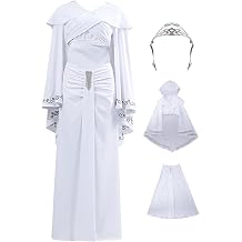 Padme Amidala Cosplay 2 Pcs Women Queen White Skirt Tops Outfits Adult Movies Character Halloween Carnival Suit