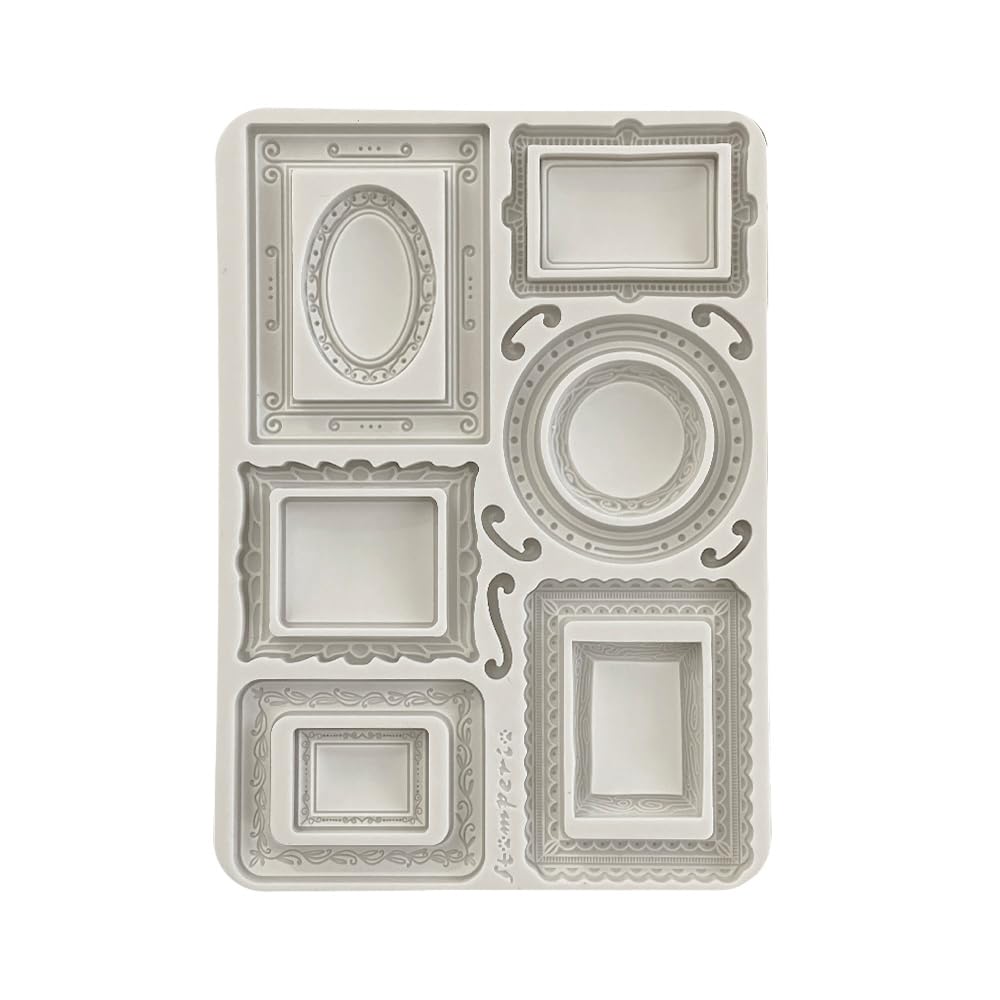 Stamperia KACMA541 Silicone Mould A5, Grey, 14.8 x 21 x 1.1 cm