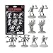 DND Miniatures- Skeleton Mini Figures- 1" Hex-Sized for D&D Dungeons and Dragons, Pathfinder, and All RPG Tabletop Games (8pk)