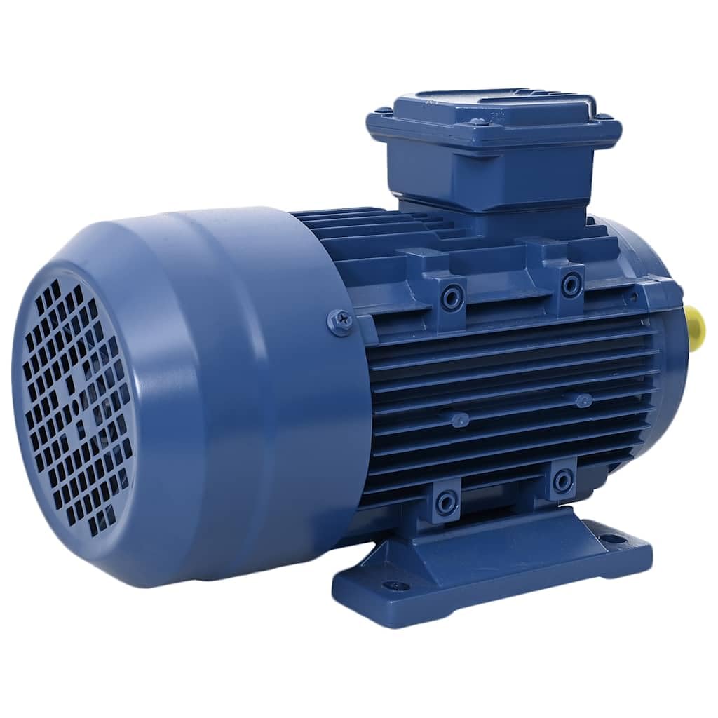 vidaXL Moteur Electrique Triphasé Moteur à Courant Alternatif Compresseur Palan Treuil Entraînement de Poulie 2,2kW/3 CH 2 Pôles Aluminium 2840 TR/Min