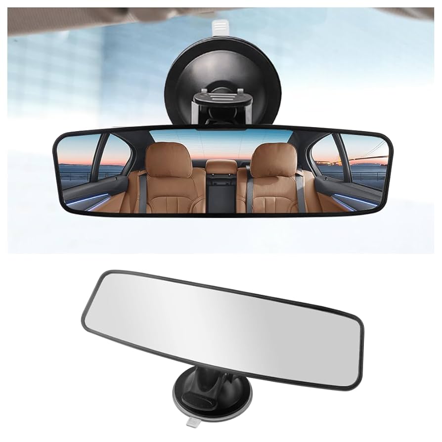 New Universal Car Rear Mirror Wide Angle Rearview Mirror Auto Convex Curve Interior Rear View Mirror