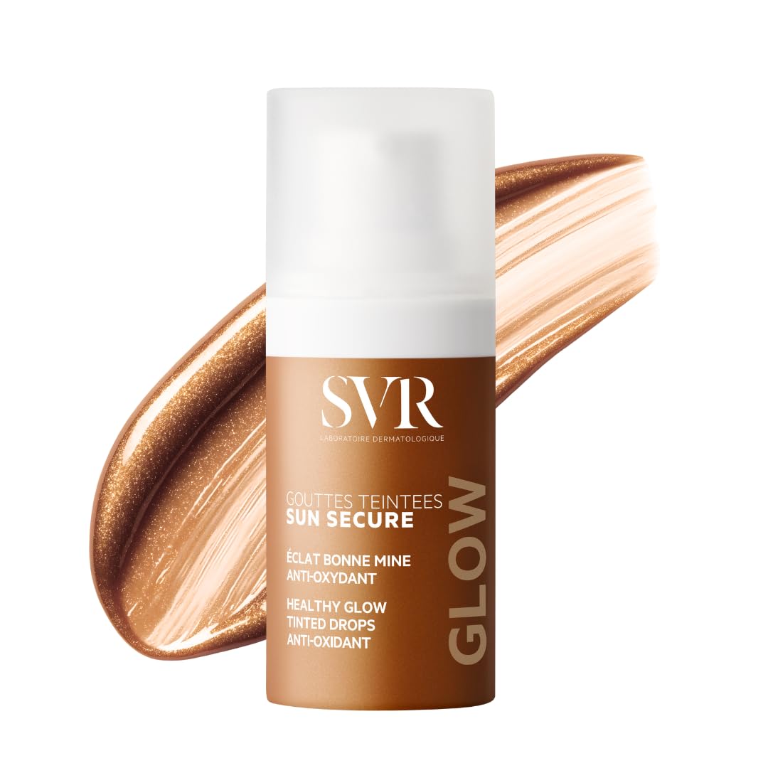 SVR SUN SECURE Glow Tinted Bronzing Drops for Face, DHA-Free 15ml