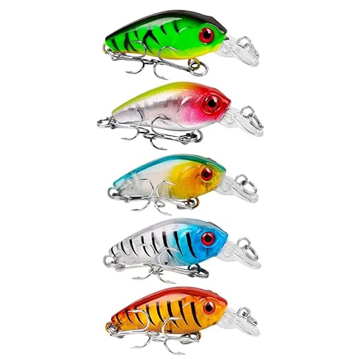 Topwater Mini Crankbait 5er Set