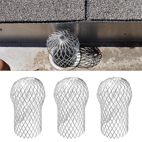 Fallrohrschutz Dachrinnenschutz,Laubsieb,Laub Rinnensieb Metall,Dachrinnen Laubschutz,Blättersieb,Laubfanggitter,Regenrinnen Laubschutz,Laubschutz Dachrinne,Regenrohrschutz für Laub Verschmutzung Moos