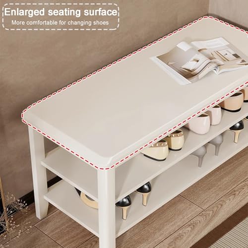 Rangement d'entrée en bois blanc pour un intérieur ordonné