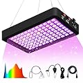 Js2U ZW Upgraded 1000W LED Grow Light for Indoor Plants, Double Chips Full Spectrum Plant Light UV-IR Grow Lamp, Seed Starting Seedlings Vegetable Pepper Hanging Growing Lamps Veg Bloom Daul Model