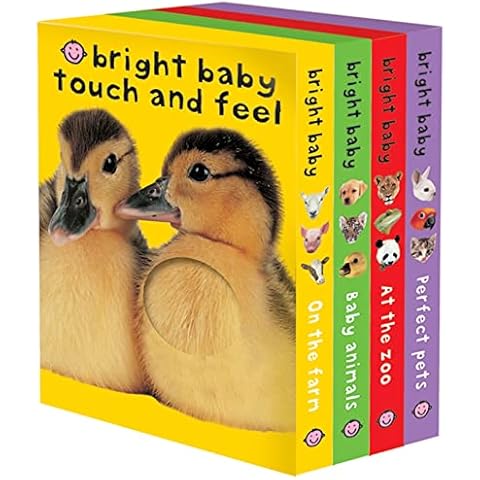 Bright Baby Touch & Feel Boxed Set: On the Farm, Baby Animals, At the Zoo and Perfect Pets (Bright Baby Touch and Feel) Cover