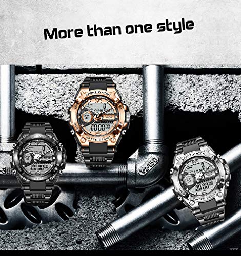 Men's Digital Sports Watch Military Large Face Waterproof Electronic Wrist Watches For Men Resistant Stopwatch Alarm Led Light #TOP5